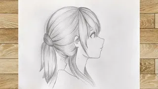 anime girl drawing || easy to draw #eamincb