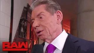 Mr. McMahon suspends Roman Reigns: Raw, March 12, 2018