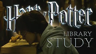 You're in the Hogwarts Library w/ Harry, Ron & Hermione ​📚 Heavy Study Session ⋄ Animated Ambience