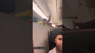 Aguero is stuck on a plane with Brazil fans 🇧🇷😅