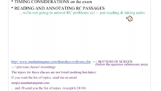 18   Thursdays With Ron   August 5 2010   Timing Considerations