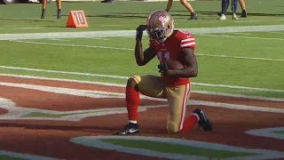 49ers Star Drops to Knees After Touchdown For Prayer Over Lost Baby