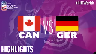 Canada vs. Germany - Game Highlights - #IIHFWorlds 2019