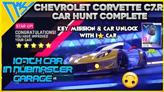 CHEVROLET CORVETTE C7.R Hunt | Key mission and car unlock with 1⭐ car| Asphalt 9