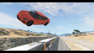 Cars Jumping Over Buses | BeamNG.drive