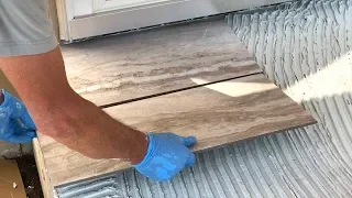 DIY! Laying Porcelain Tile on a Concrete Porch