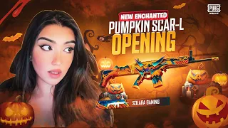 NEW ENCHANTED PUMPKIN SCAR-L LUCKY OPENING 🔥|| ENCHANTED PUMPKIN UPGRADABLE UAZ + DACIA || PUBGM 🔥