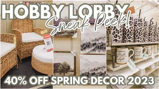 HOBBY LOBBY SPRING DECOR SHOP WITH ME | HOBBY LOBBY SHOP WITH ME 2023 | WHAT'S NEW AT HOBBY LOBBY