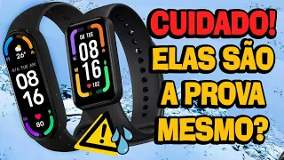 CUIDADO! MI BAND 6 E REDMI BAND PRO É MESMO TOTALMENTE A PROVA D'ÁGUA?