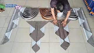 "TUTORIAL" cara membuat gorden gelombang