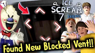 I Found New Secret Block Vent Passaage Whereas Coming In Ice Scream 7 || Ice Scream 7 Trailer