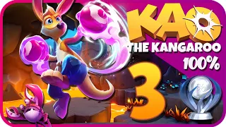 KAO The Kangaroo [2022] Walkthrough Part 3 (PS5) 100% The Lava Caves