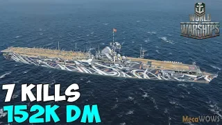 World of WarShips | Graf Zeppelin | 7 KILLS | 152K Damage - Replay Gameplay 4K 60 fps