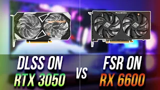 RTX 3050 DLSS vs RX 6600 FSR