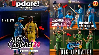 Real Cricket 24 1.7 New Update x Dream Cricket 24 T20 World Cup 2024 Update & WCC3 Mega Update!