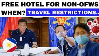 PHILIPPINE TRAVEL UPDATE: FREE HOTEL for ALL? | DUQUE: TRAVEL RESTRICTIONS | FULLY VACCINATED TRAVEL