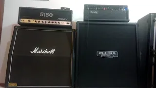 PEAVEY 5150 + MARSHALL Lead 1960 (G12T75 UK) VS MESA Boogie MARK V + MESA Rectifier (Vintage 30 UK)