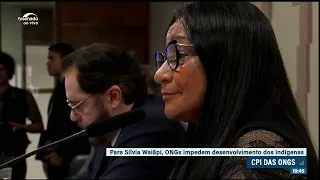 Na CPI ONGs, deputada Silvia Waiãpi critica organizações que atuam na Amazônia