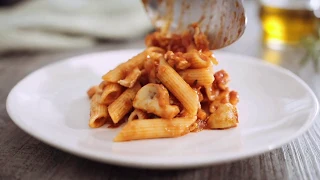 Barilla | Penne Rigate Barilla com frango e cogumelos