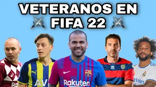JUGADORES VETERANOS en FIFA 22 con CARA REAL para MODO CARRERA #3