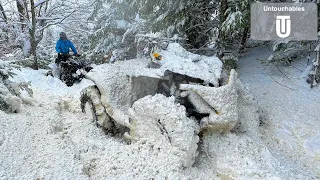 Raw Winter Conditions ❄️😱 Can Am Renegade 1000R vs Crazy Deep Snow❗️Full Throttle