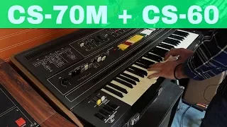 YAMAHA CS-70M + CS-60 SYNTH DEMO ~ Vintage Synthesizer Museum