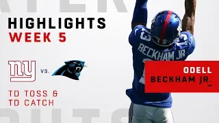 Odell Beckham Jr. Catches & Throws a TD vs. Panthers