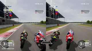 MotoGP 23 - Split Screen - Marco Bezzecchi & Alex Marquez - Buddh International Circuit - Gameplay