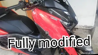 Yamaha Xmax 250 modified || upgrade & restore || carbon fibre faring