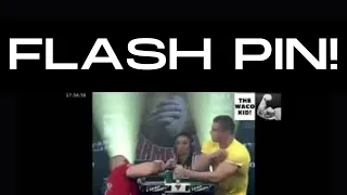 Travis Bagent flash pinning Andrey Pushkar MULTIPLE TIMES! (armwrestling 2006)