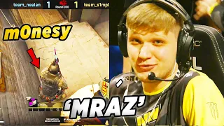 S1MPLE обиделся на M0NESY из-за этого мува! S1MPLE против M0NESY на fpl (csgo)