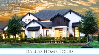 What $1.3 Million Will Get You Near Flower Mound Texas! Toll Brothers Model Home Tour in Vickery!