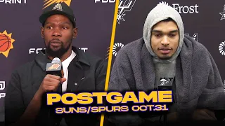 Victor Wembanyama, x Kevin Durant React To Suns/Spurs | October 31, 2023