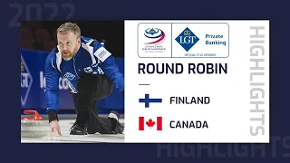 Finland v Canada - Highlights - LGT World Men's Curling Championship 2022