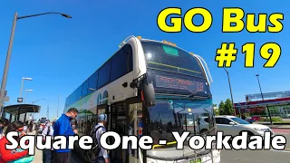 4K GO Bus 19 Ride From Square One To Yorkdale Bus Terminal (Duration 45min)