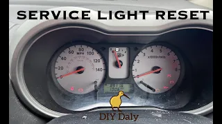 Nissan Note Service light reset