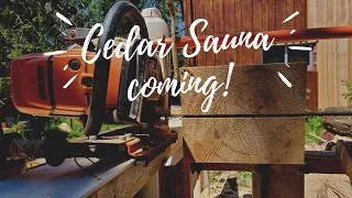 Milling a Cedar Log Sauna: Planning your Cuts!