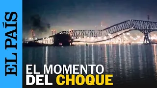 EE UU | Un barco choca contra el mayor puente de Baltimore y lo derrumba mientras cruzaban vehículos