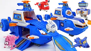 Go! Super Wings world flight headquarters appeared! Defeat the Thanos! | DuDuPopTOY