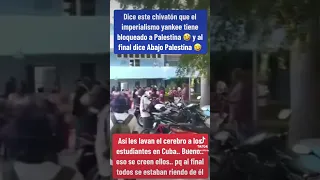 Comunista en Cuba se confunde y grita Abajo Palestina en su discurso🤣 #cuba #cubanos #patriayvida