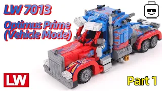 Optimus Prime Transformers Brick Set (Part 1 Vehicle Mode) - LW 7013 (Speed Build Review)