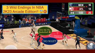 3 Wild Endings In NBA 2K23 Arcade Edition!! 😨🏀