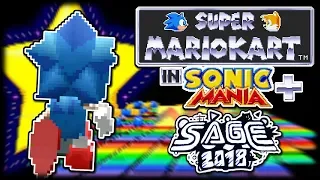 Super Mario Kart In Sonic Mania Plus | Sonic Mania Plus Mod Showcase SAGE 2018 Edition