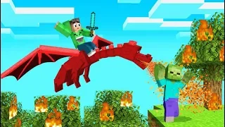 FLYING On DRAGONS IN MINECRAFT! (Epic)