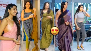 Tollywood Actress at Rangamarthanda Movie Premier Show | Pragathi | Singer Sunitha | Divi | Shivani