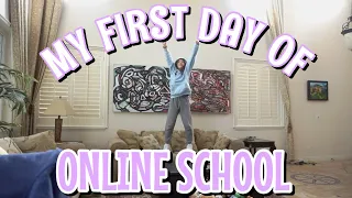 my first day of online school | Vanessa Nagoya