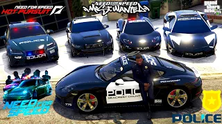 GTA 5 - Stealing Need For Speed Police Vehicals with Franklin! | (GTA V Real Life Cars #59)