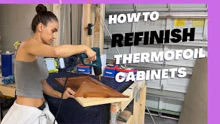 How To Refinish Thermofoil Cabinets