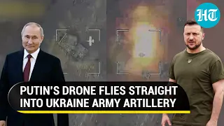 Russians destroy Ukraine Army's self-propelled gun | Onslaught of drone attacks since October