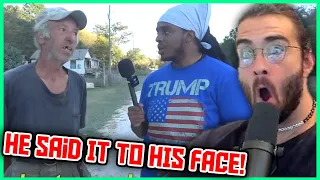 For $500 "Act Black" in America's Most Racist Town | Hasanabi Reacts to Poudii